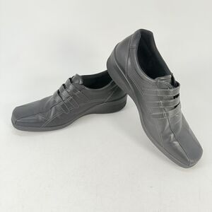 Ecco Corse 3 Black Leather Shoes Strap Casual Women's Sz EU 39 US Size 7.5-8